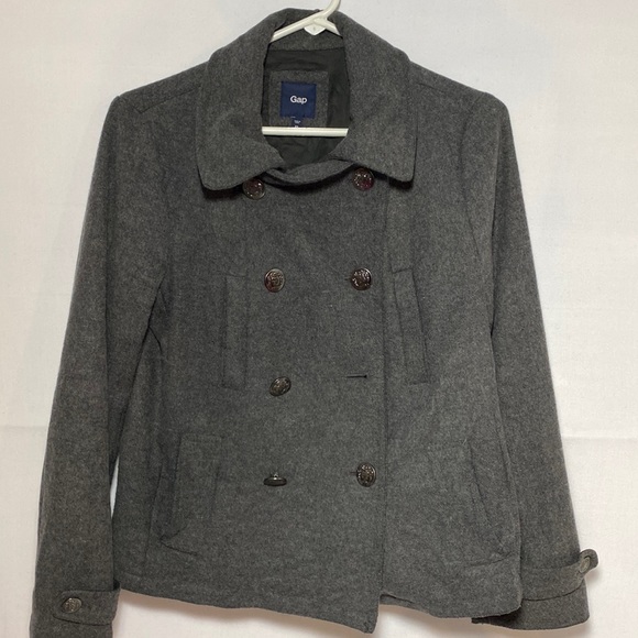 GAP Womens gray coat 77% wool size XS - Picture 1 of 8